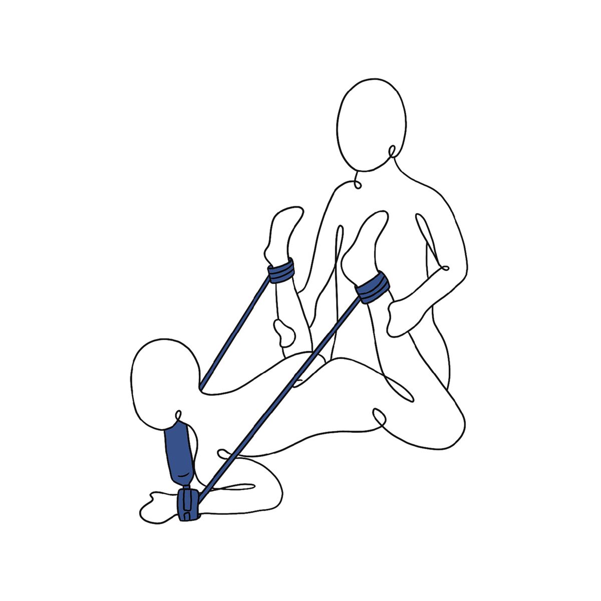 Justerbart Tau Bondage Kit Sportsheets Pivot